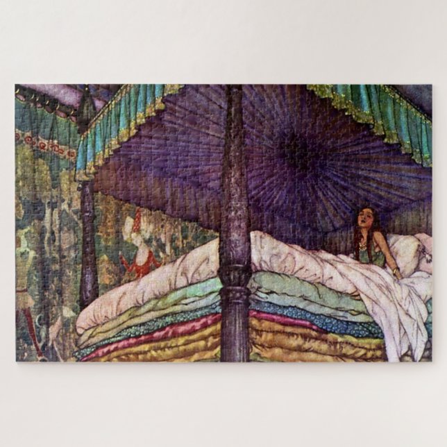 “The Real Princess” by Edmund Dulac Jigsaw Puzzle (Horizontal)