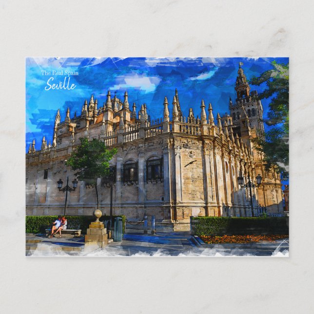 The Real Spain- Seville Postcard (Front)