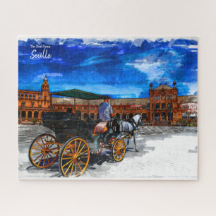 The Real Spain- Seville Postcard Jigsaw Puzzle