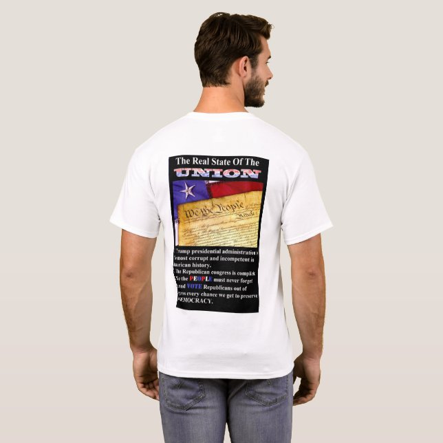 The Real State Of The UNION T-Shirt (Back Full)