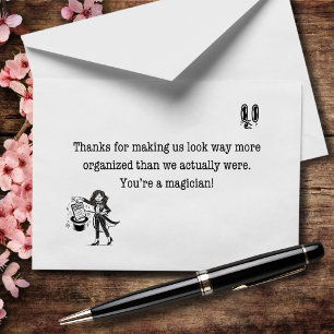 The Real Wedding Magician Thank You Card