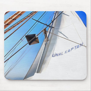The Realist Adjusts The Sails Nautical Art Mouse Pad