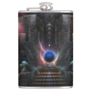 The Realm Of Osphilium 8oz Vinyl Wrapped Flask