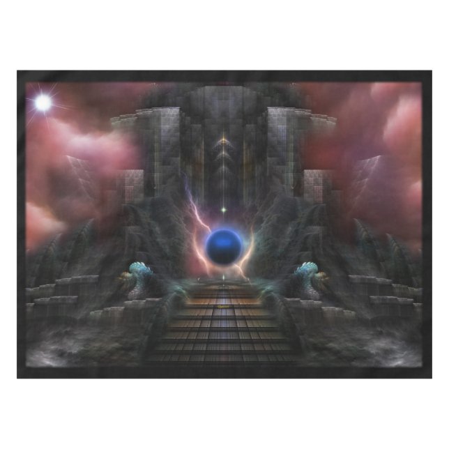 The Realm Of Osphilium Custom Table Cloth (Front (Horizontal))