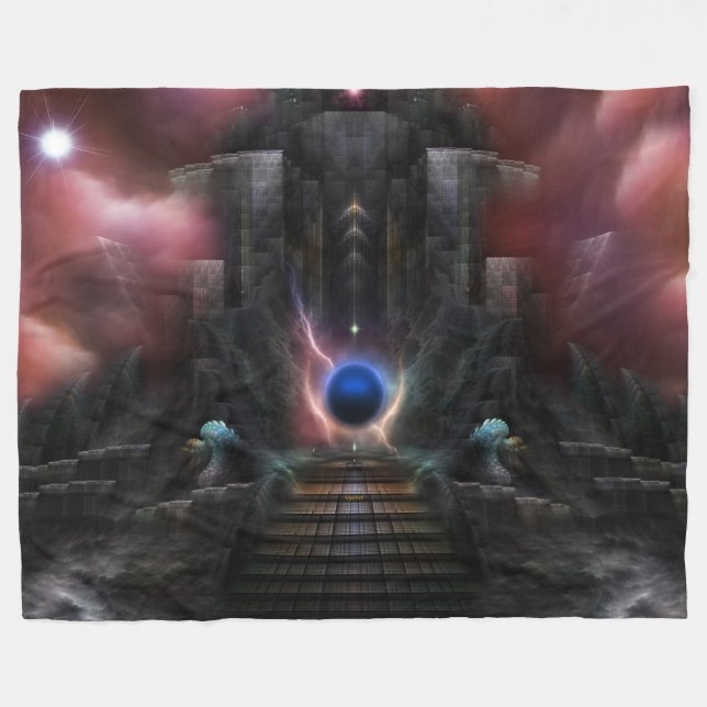 The Realm Of Osphilium Fleece Blanket (Front (Horizontal))