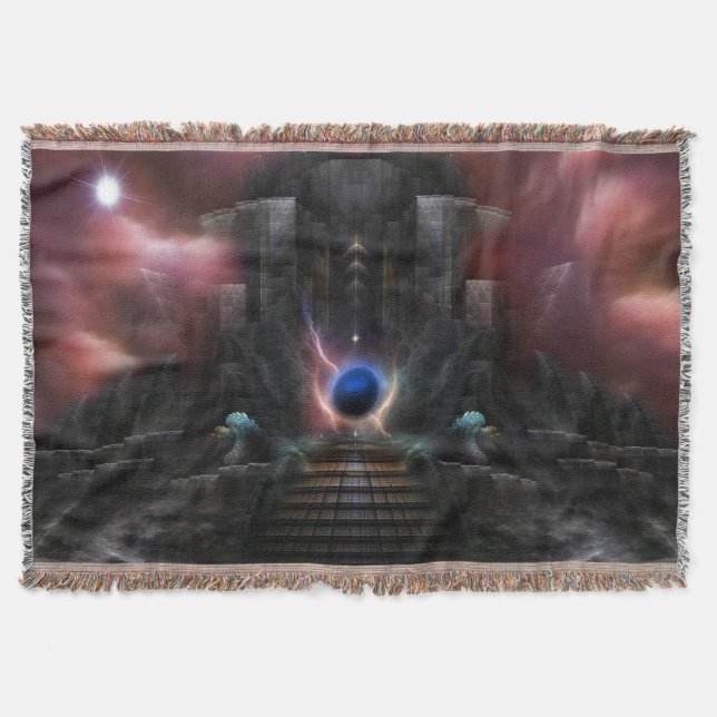 The Realm Of Osphilium Throw Blanket (Front)