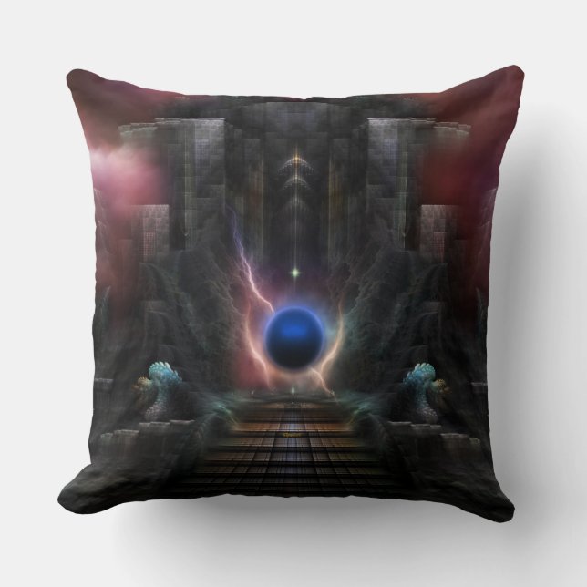 The Realm Of Osphilium Throw Pillow (Front)