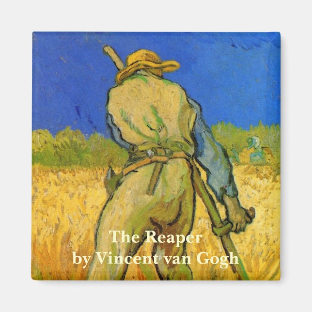 The Reaper (after Millet) by Vincent van Gogh Magnet (Front)