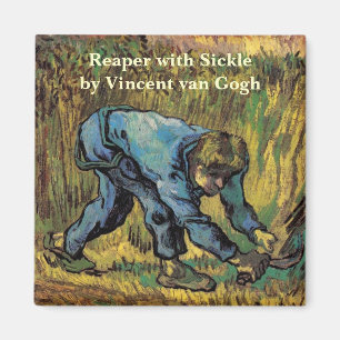 The Reaper with Sickle by Vincent van Gogh Magnet
