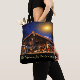 The Reason for the Season Nativity Scene Tote Bag