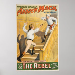 "The Rebel" Irish Rebellion Drama - Fencing Poster