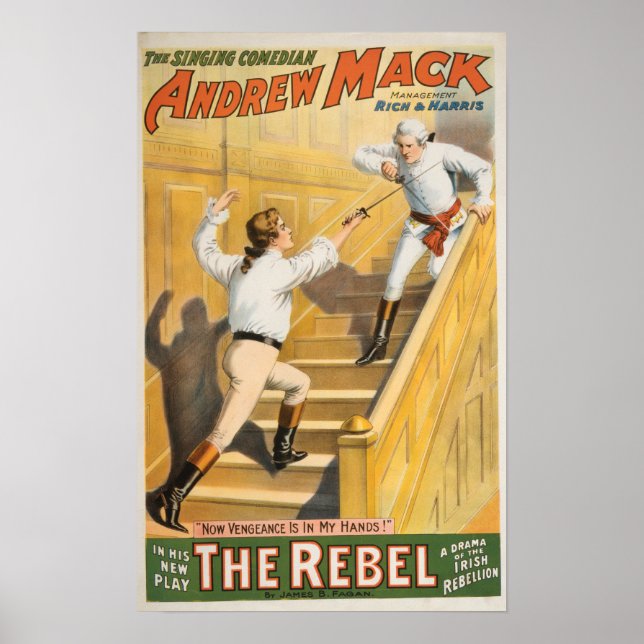 "The Rebel" Irish Rebellion Drama - Fencing Poster (Front)