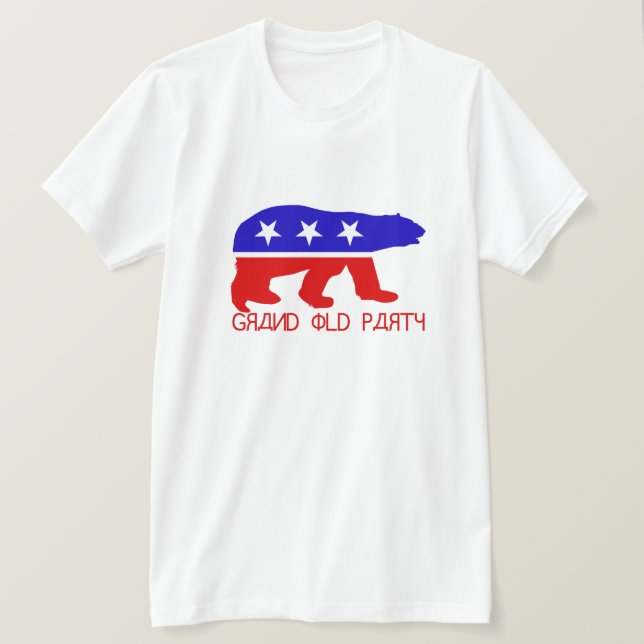 The Rebranded Grand Old Party Russian Bear T-Shirt (Design Front)
