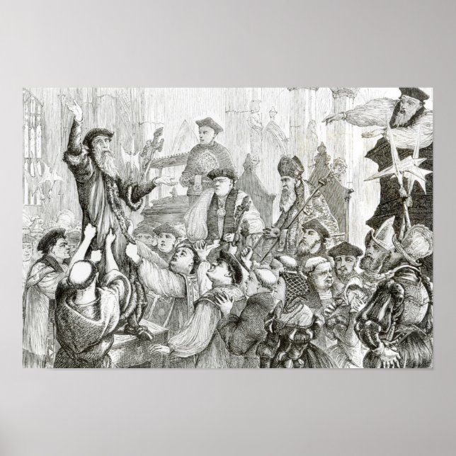 The Recantation of Archbishop Cranmer Poster (Front)