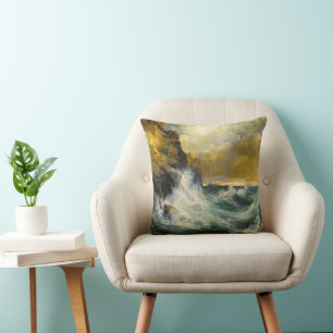 The Receding Wave by Moran, 1909 Cushion