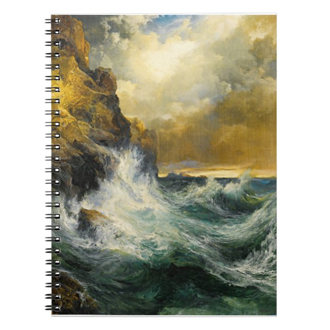 The Receding Wave by Moran, 1909 Notebook (Front)