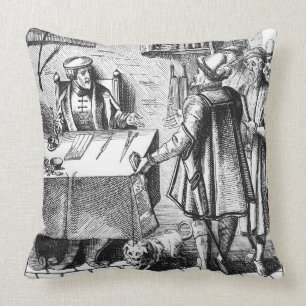 The Receiver of Taxes, after a woodcut in 'Praxis Cushion