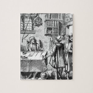 The Receiver of Taxes, after a woodcut in 'Praxis Jigsaw Puzzle
