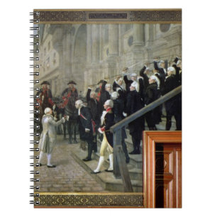 The Reception of Louis XVI at the Hotel de Ville b Spiral Notebook