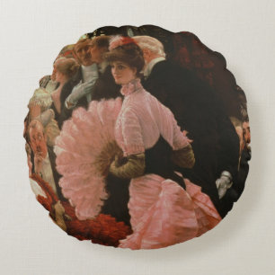 The Reception or, L'Ambitieuse (Political Woman) c Round Cushion