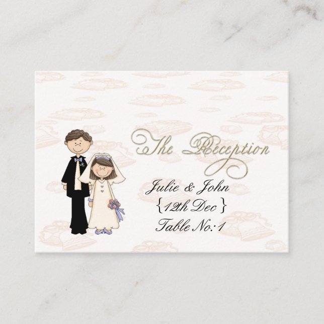 The Reception Place Card (Front)