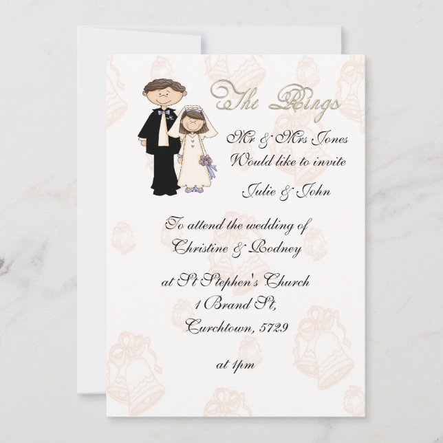 The Reception Wedding Invitation (Front)