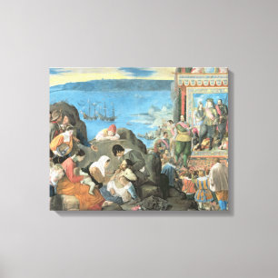 The Recovery of the Bay of San Salvador Canvas Print