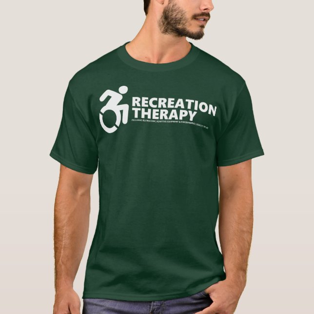 The Recreation Therapy Classic Green T-Shirt (Front)