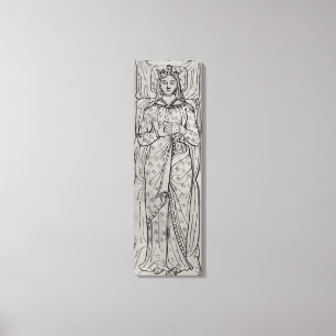 The Recumbant Eleanor of Aquitaine Canvas Print