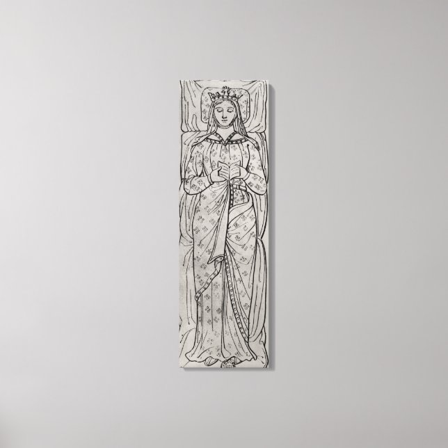 The Recumbant Eleanor of Aquitaine Canvas Print (Front)