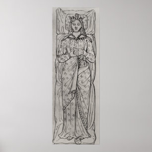 The Recumbant Eleanor of Aquitaine Poster