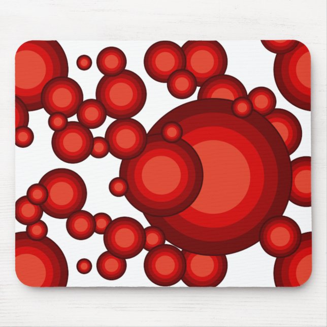 The Red 70's year styling Mouse Pad (Front)