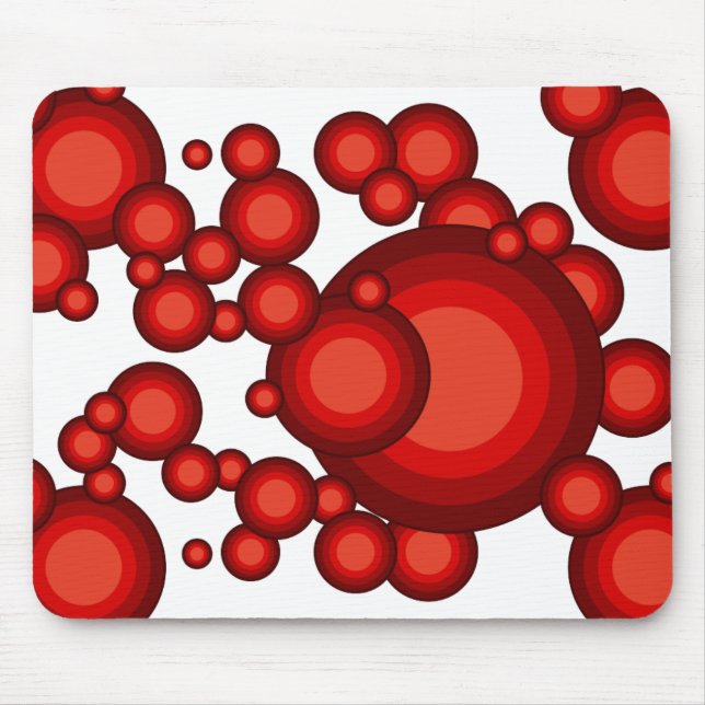 The Red 70's year styling Mouse Pad (Front)