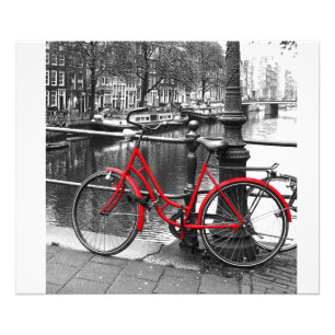 The Red Bike 1 art photo Print