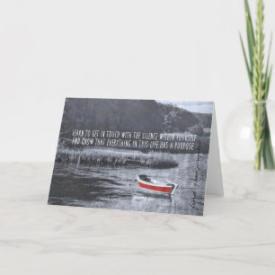 THE RED BOAT Greeting Card