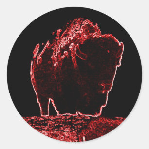 The Red Buffalo Collection Classic Round Sticker