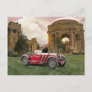 The Red Car Postcard