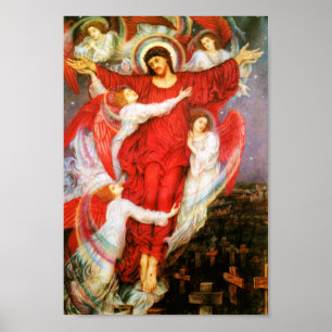 The Red Cross (Crucifixion of Jesus Christ) Poster