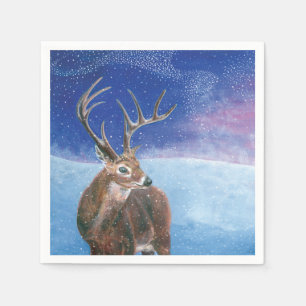 The red deer (Cervus elaphus)   Napkin