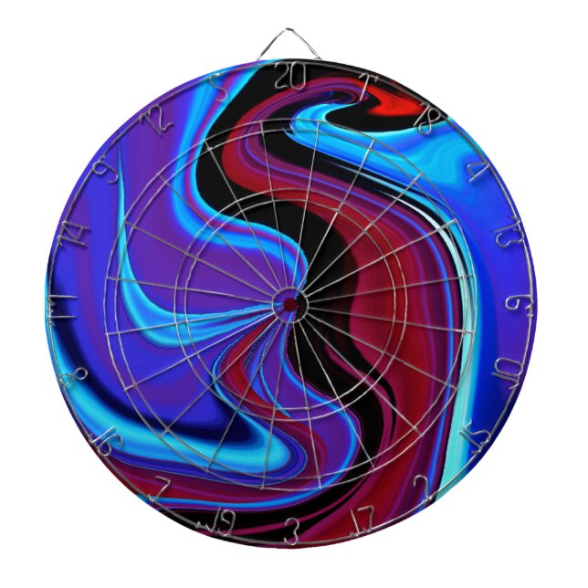 The Red Dragon Abstract Dartboard (Front)