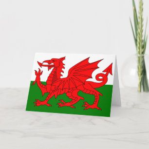 The Red Dragon [Flag of Wales] Card