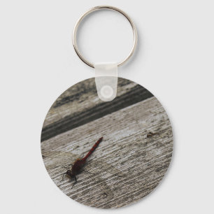 The Red Dragonfly Key Ring