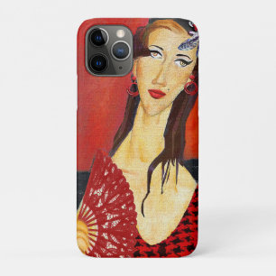 The Red Fan (based on Modigliani's painting) Case-Mate iPhone Case