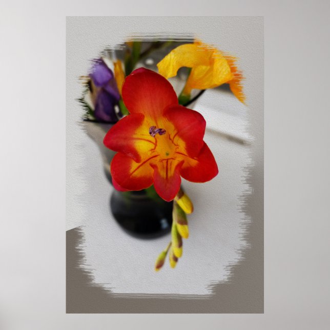 The red freesia poster (Front)