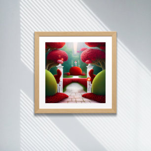 The Red Gardens of Wonderland Poster