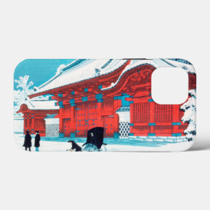 The Red Gate of Hongo in Snow by Hiroaki Takahashi iPhone 13 Mini Case