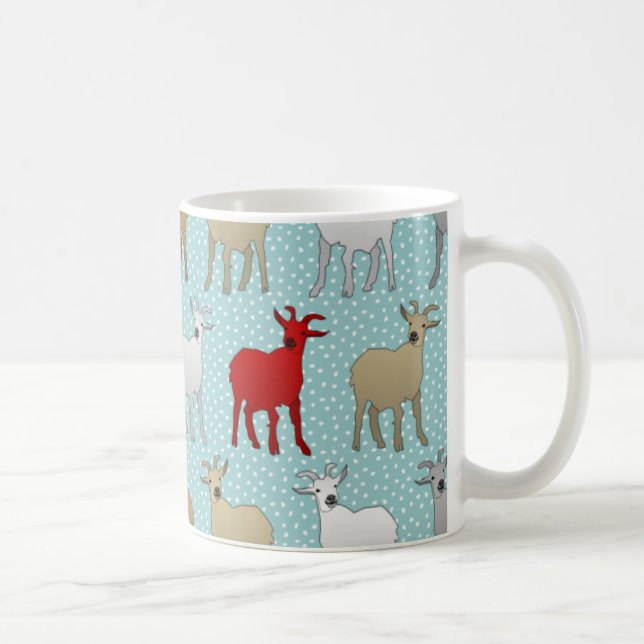 The Red Goat Coffee Mug (Right)
