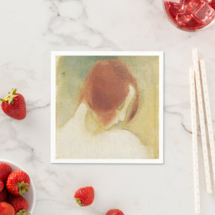 The red haired Girl, Helene Schjerfbeck Napkin