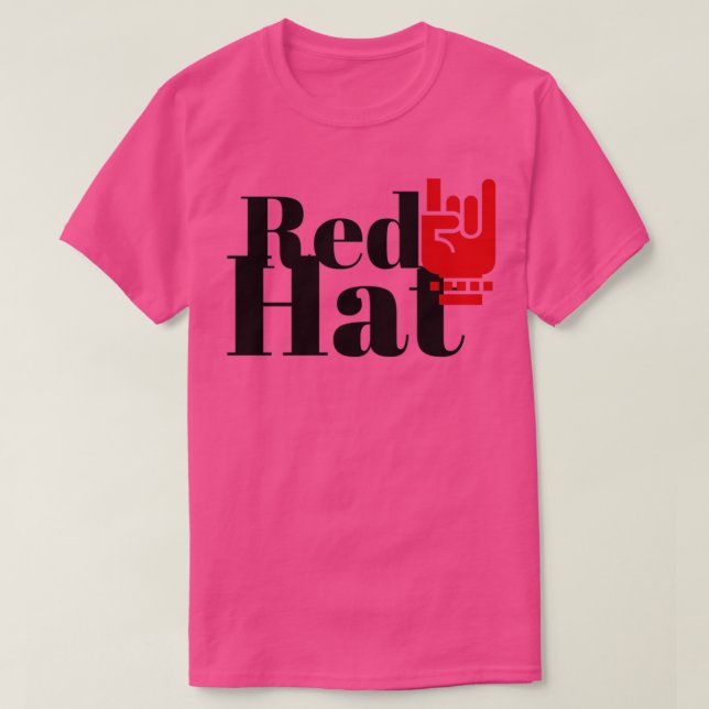 The Red Hat Engineer T-Shirt (Design Front)