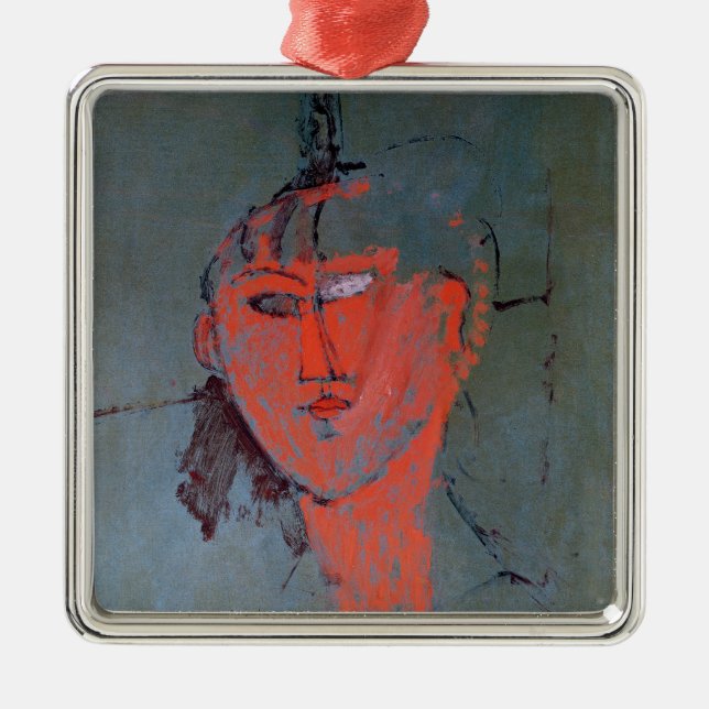 The Red Head, c.1915 Metal Tree Decoration (Front)